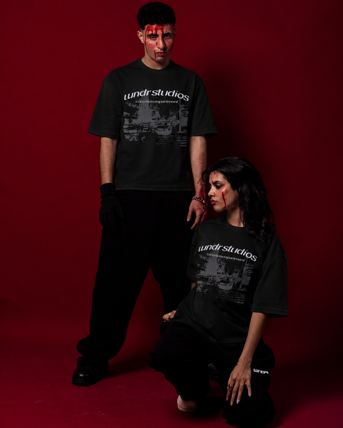 WNDR BLACK FADE TEE