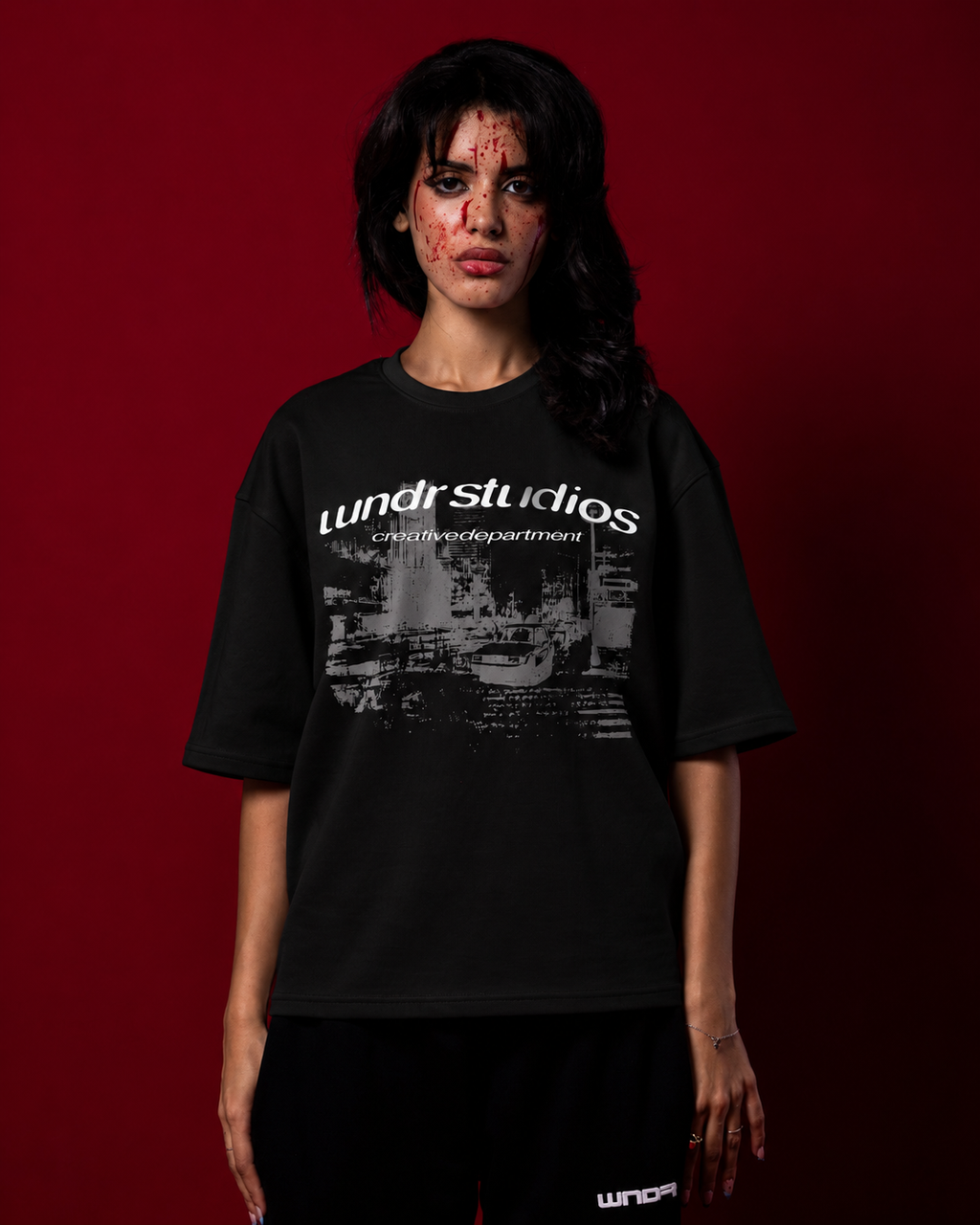 WNDR BLACK FADE TEE