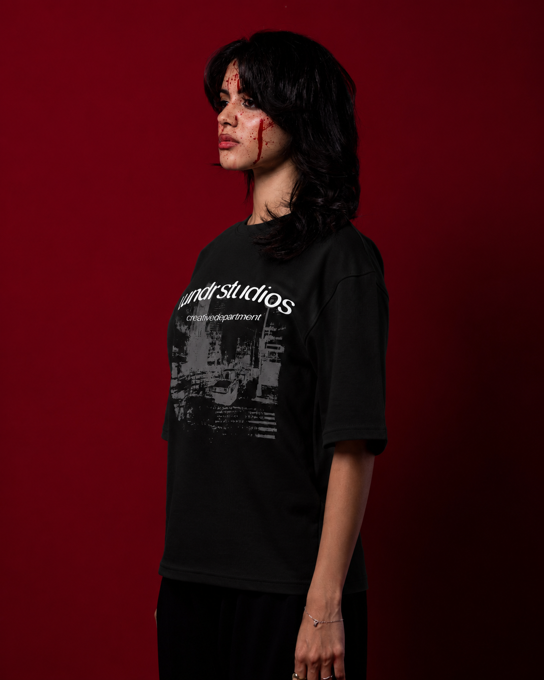 WNDR BLACK FADE TEE