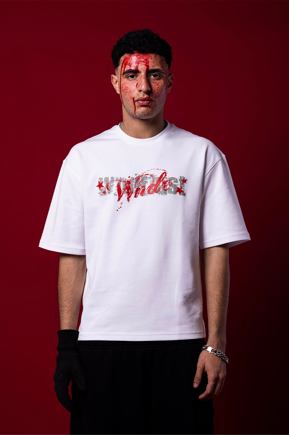 WNDR WHITE CHAOS TEE