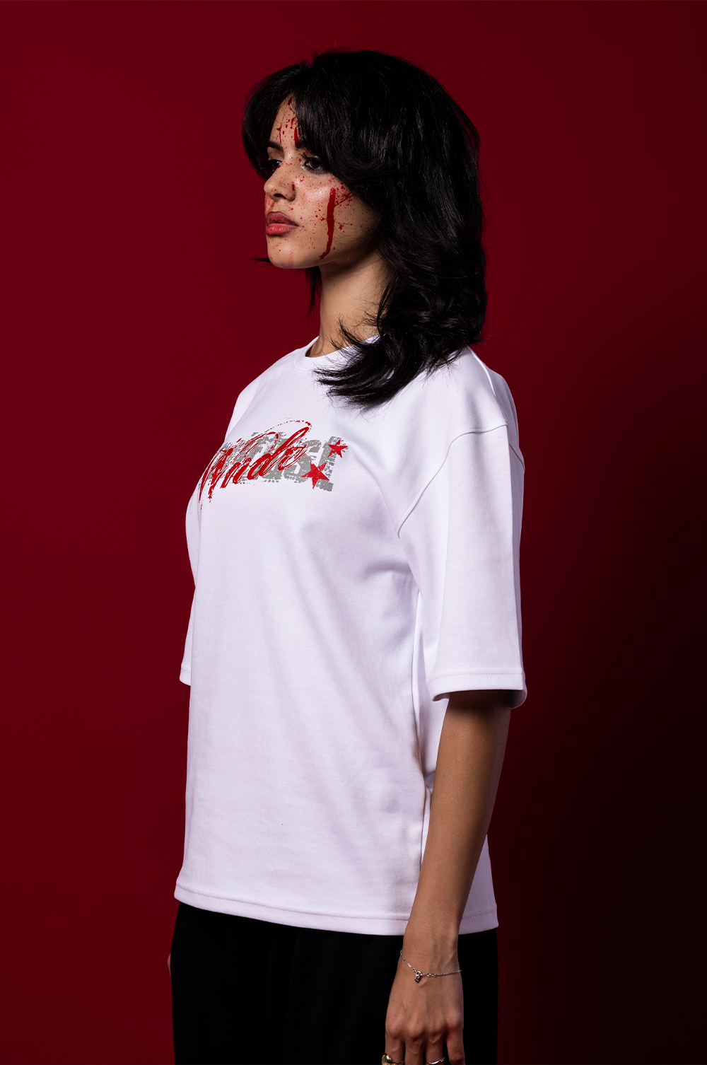 WNDR WHITE CHAOS TEE