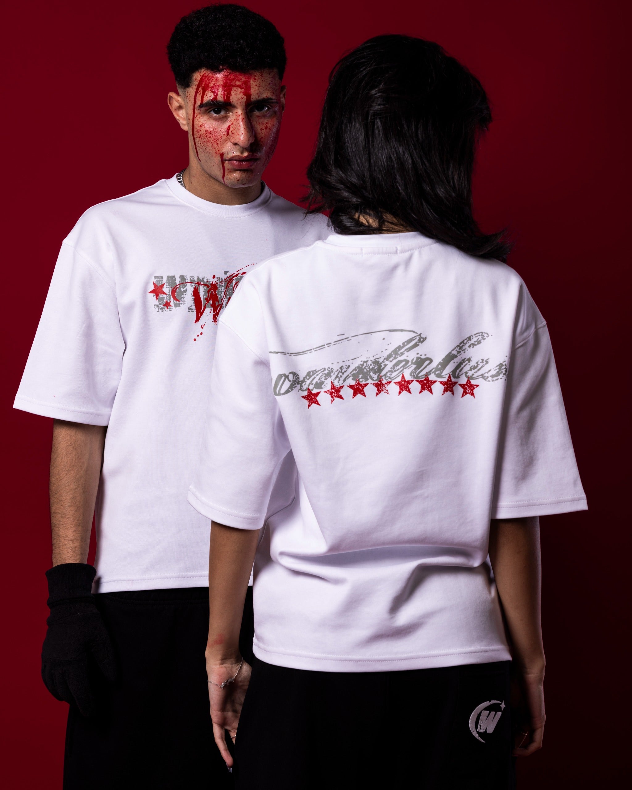 WNDR WHITE CHAOS TEE