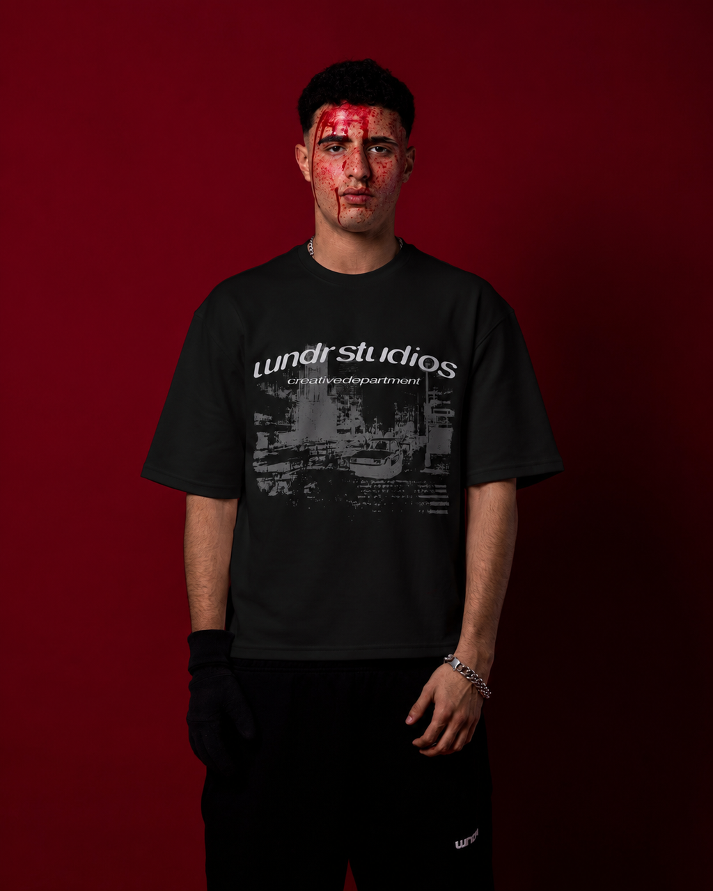 WNDR BLACK FADE TEE