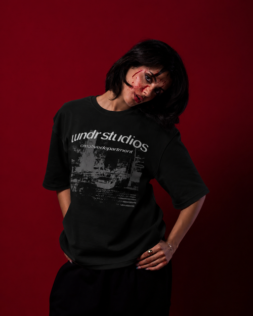 WNDR BLACK FADE TEE